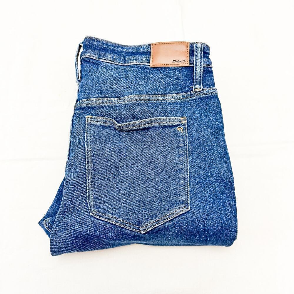 Madewell 10" High-Rise Skinny Med/Dark Wash Denim Jeans Size 34